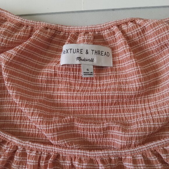 MADEWELL | Texture & Thread Stripe Peasant Top - Picture 5 of 8